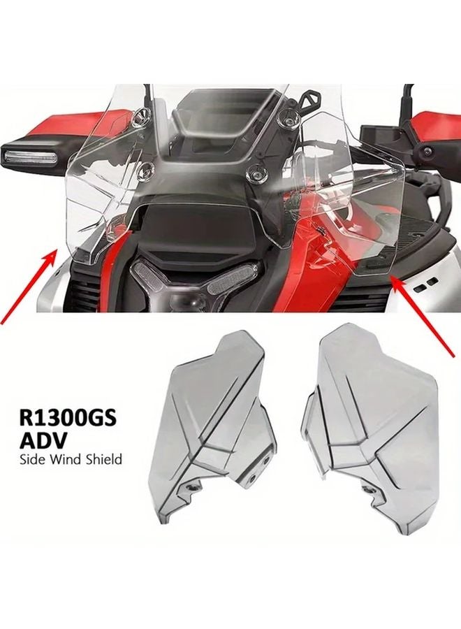 Transparent Side Windshield Deflector Spoiler for BMW R1300GS Adventure 2024 2025 - Image 1